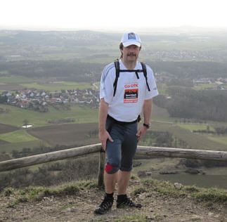 Joggingtour von Forchheim aufs Walberla und zurck