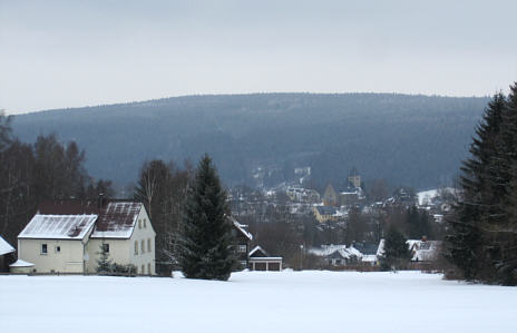 Joggingtour rund um den Ochsenkopf im Fichtelgebirge