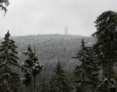 Joggingtour rund um den Ochsenkopf im Fichtelgebirge