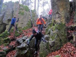 Anspruchsvolle Eibgrat-Querung beim Genusslaufmarathon am 26.11.2011