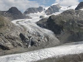 Auf dem Swiss Irontrail am Piz Bernina