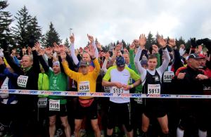 Schneewalzer beim Rennsteig Marathon am 25.05.2013