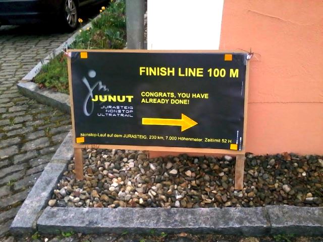 JUNUT - Jurasteig Nonstop Trail vom 11. - 13.04.2014 - 230 km und 7000 Höhenmeter