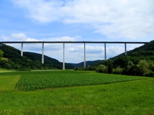 Kochertalbrücke beim Landesorientierungslauf 2014 Tag 6