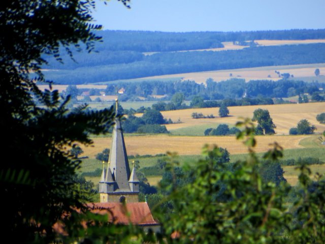 Joggingtour durch die Hassberge von Ebern nach Baunach am 05.08.2015