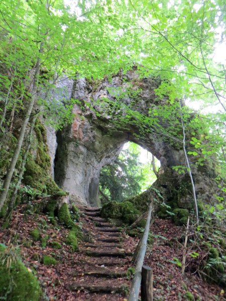 Joggingtour auf der Genusslaufmarathonstrecke in der Frnkischen Schweiz bei Gweinstein am 18.08.2015