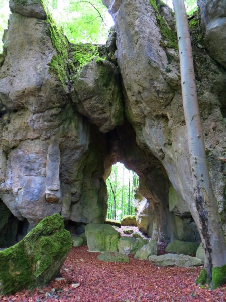 Joggingtour auf der Genusslaufmarathonstrecke in der Frnkischen Schweiz bei Gweinstein am 18.08.2015