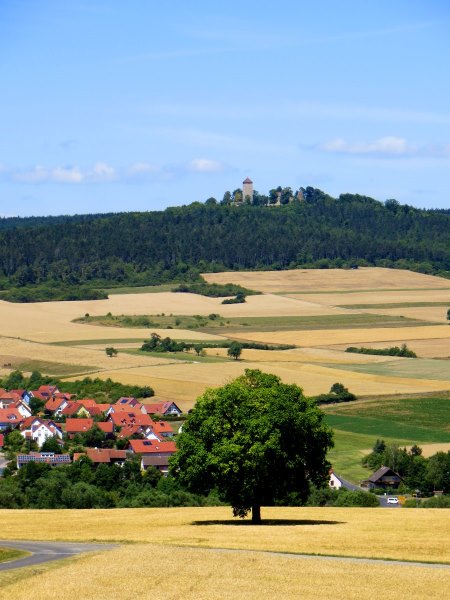 Trainingslauf 2 fr Bezirksorientierungslauf 5 - 120 km langer Biwaklauf durch die Rhn vom 10. - 12.07.2015