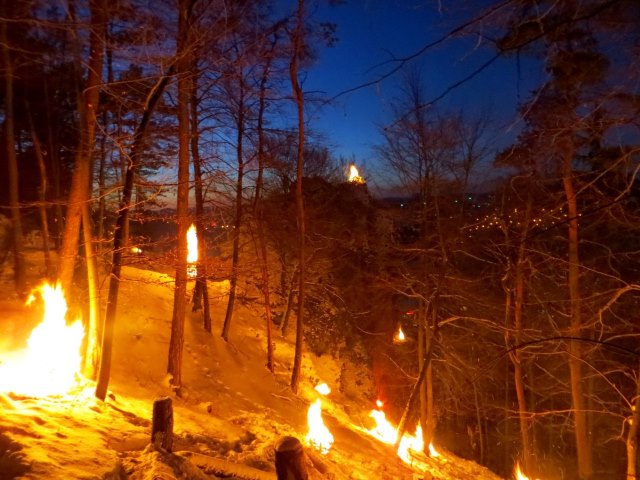 Lichterlauf Pottenstein zum Lichterfest in Pottenstein am 06.01.2017