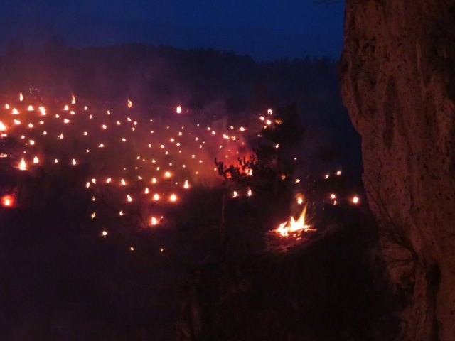 Lichterlauf Pottenstein zum Lichterfest in Pottenstein am 06.01.2018