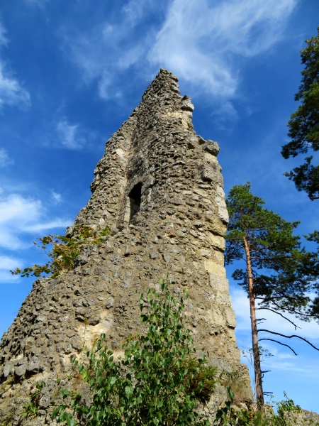 Frnkische Schweiz Joggingtour mit Langer Berg und allerlei Burgruinen am 20.09.2019 