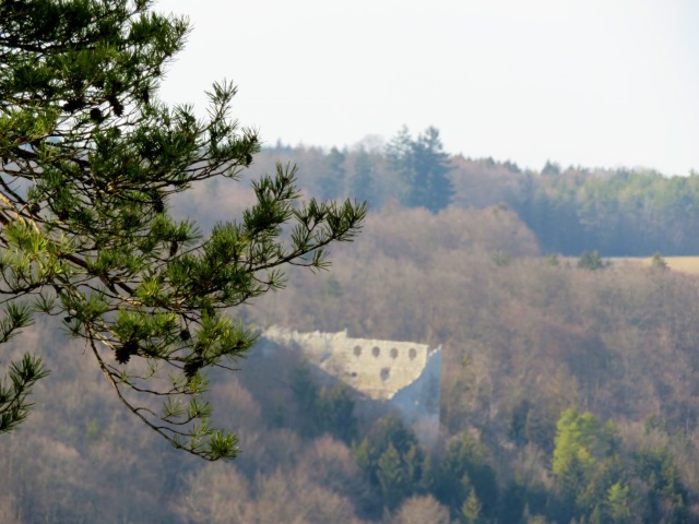 Joggingtour auf den Schellenberg mit der Keltenburg Schellenburg bei Kinding am 28.02.2019