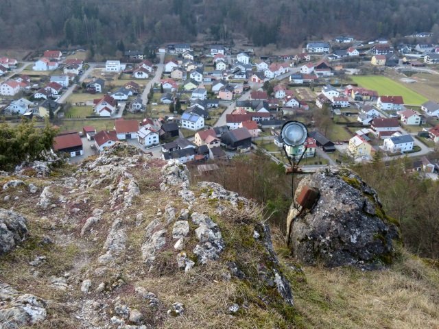 Joggingtour auf den Schellenberg mit der Keltenburg Schellenburg bei Kinding am 28.02.2019