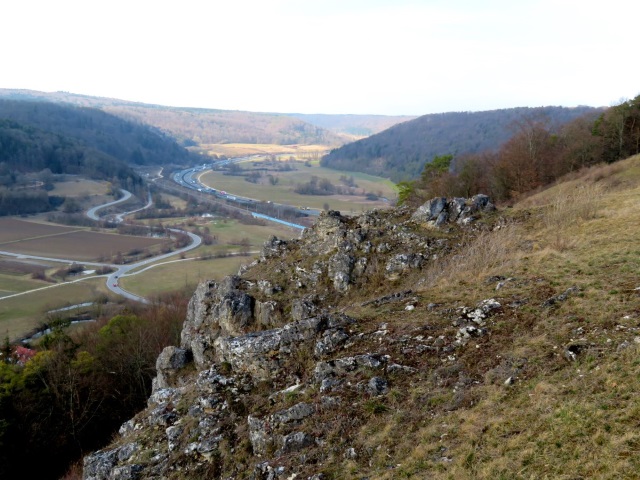 Joggingtour auf den Schellenberg mit der Keltenburg Schellenburg bei Kinding am 28.02.2019