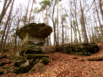 Teufelstisch am Eberhardsberg im März 2023