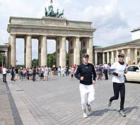Jogging vor dem Brandenburger Tor